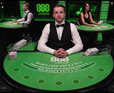 Il blackjack live di 888casino