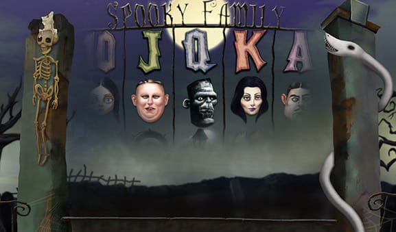 Il logo della slot Spooky Family targata iSoftBet.