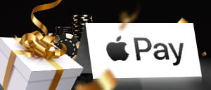 Il logo di Apple pay e delle fiches da casinò