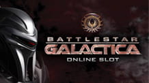 Logo della slot Battlestar Galactica offerta da Microgaming.