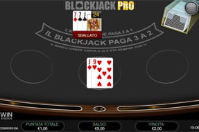 Il tavolo Blackjack Pro della piattaforma mobile bwin.