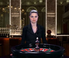 La croupier di un tavolo roulette di NetBet casinò