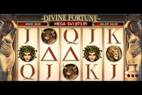 La slot Divine Fortune della piattaforma mobile Betclic.
