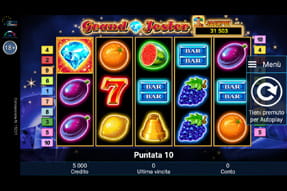 La slot machine Grand Jester della piattaforma mobile StarVegas.