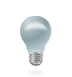 Immagine di una lampadina.