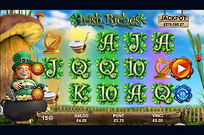 La slot Irish Riches di 888casino mobile
