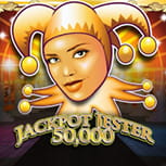 Il logo della slot Jackpot Jester 50K.
