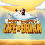 Il logo della slot con jackpot Life of Brian.