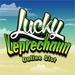 Il logo della slot jackpot Lucky Leprechaun.