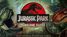Il logo della slot Jurassic Park del provider Microgaming.