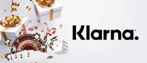Il logo di Klarna e una pioggia di fiche