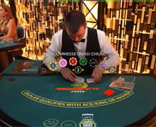 Un tavolo live poker del casinò bwin.