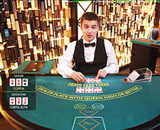 Il poker tre Carte del casinò live Unibet