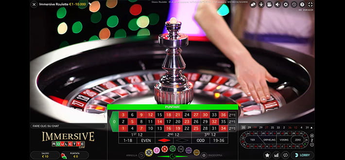 Immersive roulette live starcasino