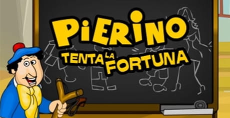 Il logo della famosa slot Pierino tenta la fortuna.