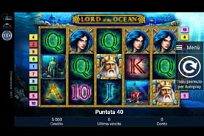 La slot Lord of the Ocean della piattaforma mobile StarVegas.
