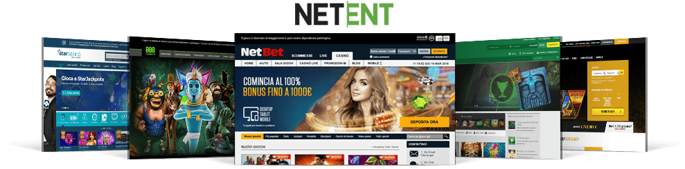 Homepage di alcuni dei migliori casinò NetEnt.