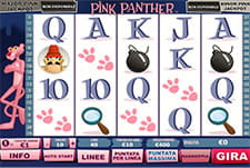 La slot Pink Panther del casinò Betfair