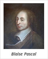Un ritratto di Blaise Pascal.
