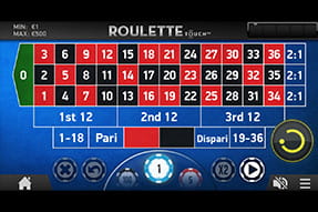 Roulette Touch su NetBet casinò mobile