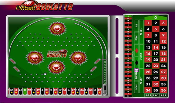La schermata di gioco della Pinball Roulette di Playtech.