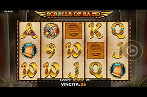 Slot Scrolls of Ra HD su NetBet casinò mobile