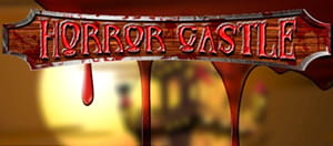 Il logo della slot 'Horror Castle' e quello di Merkur Win.