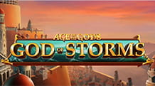 La slot jackpot Age of the Gods: God of Storms di Playtech.