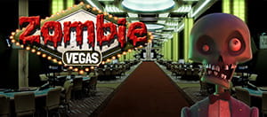I protagonisti della slot 'Zombie Vegas' e il logo di Merkur Win.