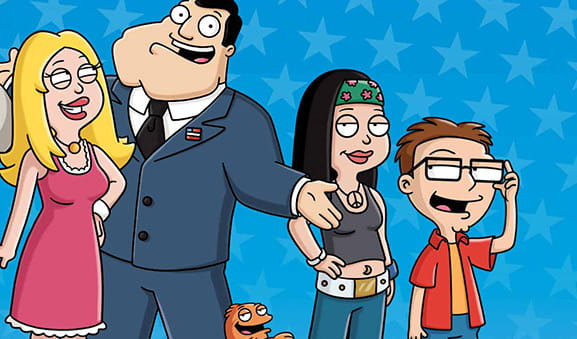 I protagonisti del cartone American Dad animano la slot omonima della Playtech.