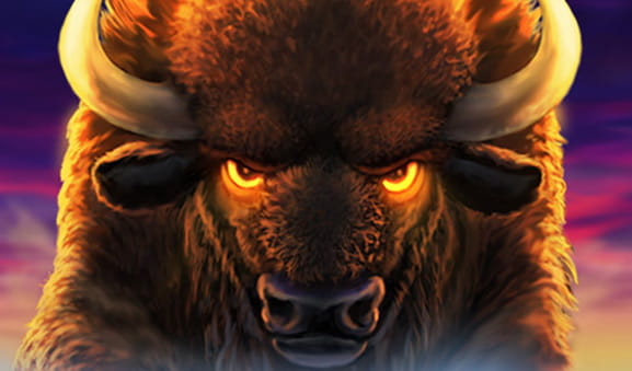 Il logo della slot Buffalo Blitz con il bufalo protagonista del gameplay.
