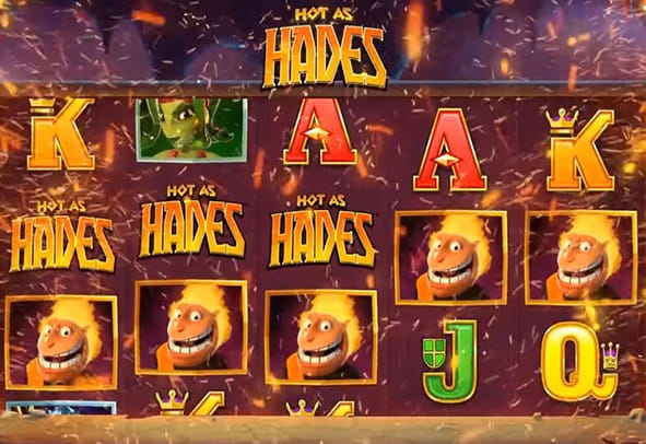 L'interfaccia grafica molto gradevole della slot Hot as Hades.