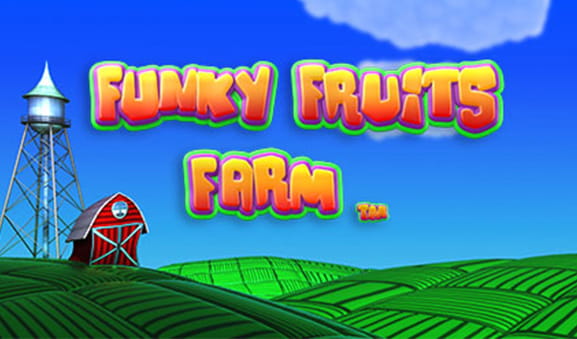 Logo e personaggi della slot Funky Fruits Farm di Playtech.