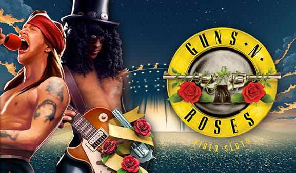 Axl Rose e Slash, protagonisti della slot Guns N' Roses di NetEnt.