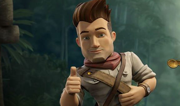 Il personaggio principale della slot Jungle Jim di Microgaming.