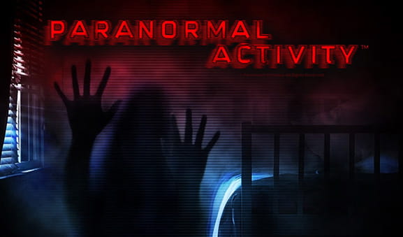 Il logo della slot Paranormal Activity di iSoftBet.