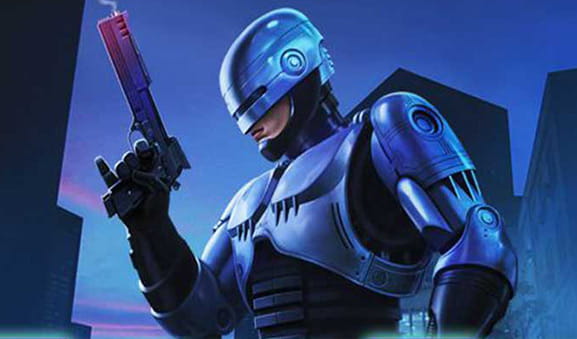 Il robot protagonista della slot Robocop di Playtech.