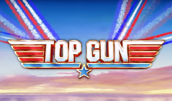 Il logo della slot Top Gun uno dei prodotti di punta della Playtech.