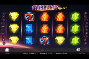 La slot Starburst protagonista del catalogo mobile targato Gioco Digitale.