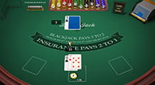 Un tavolo della variante Blackjack Multi Hand.