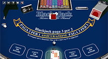 Un tavolo della variante Blackjack Reno.