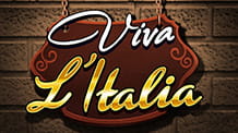 Il logo della slot Viva l'Italia di Random Logic.